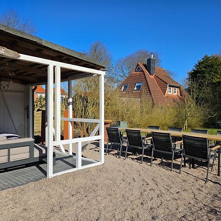 Smittshoern 3 - Nordsee Erdgeschosswohnung Mit Eingezaeunten Garten, Kamin Und Lounge! Altfunnixsiel 外观 照片